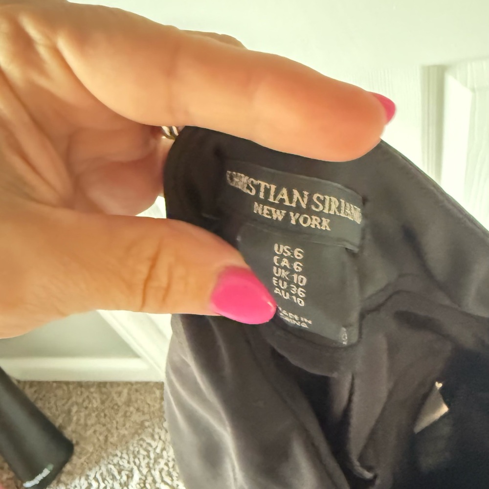 Christian Siriano Black Dress Pants
